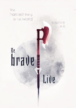 Buffy, Be Brave Live, Poster Illustration - Mtt Wood