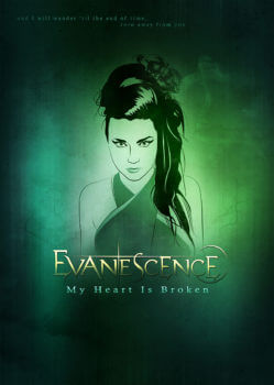 Evanescence, My Heart is Broken, Poster - Mtt Wood
