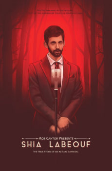 Rob Cantor, Shia Labeouf Poster Illustration - Mtt Wood